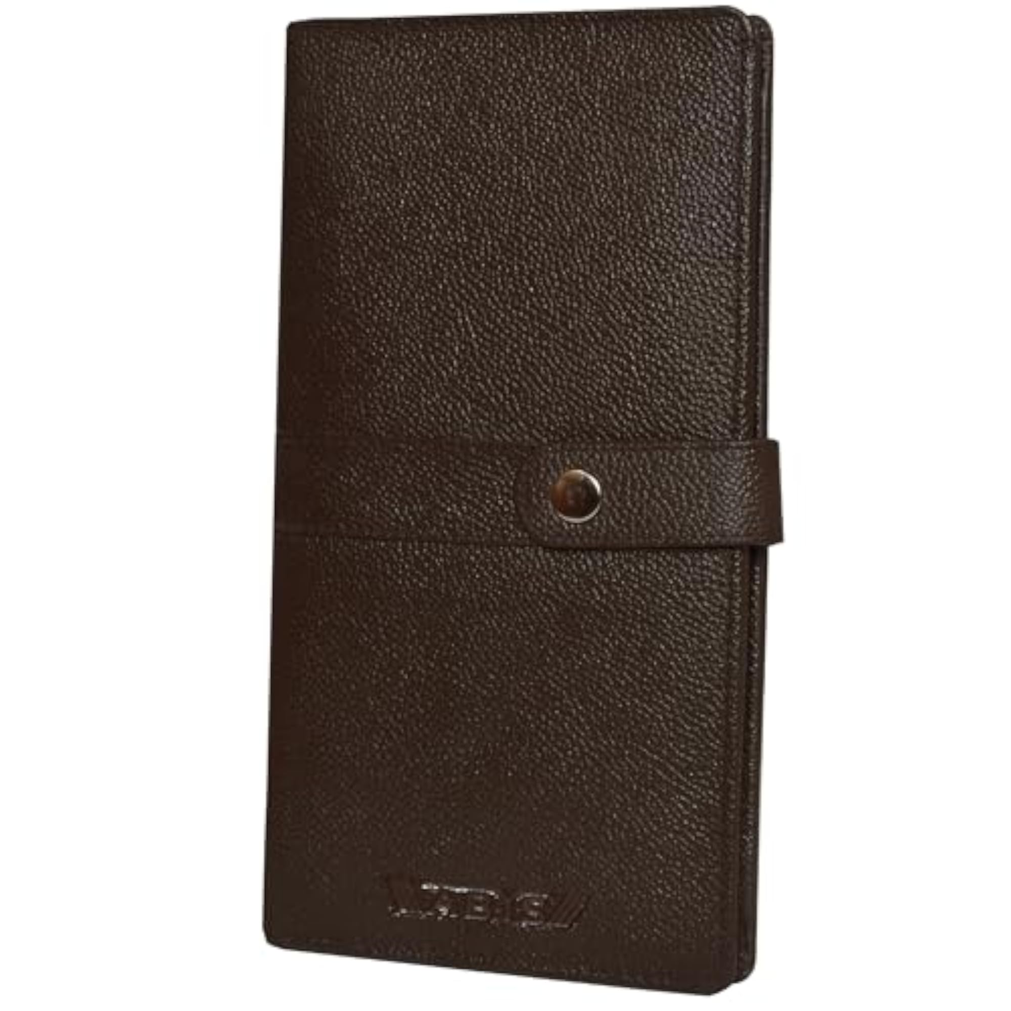 Men's Brown Leather Passport Holder Travel Wallet, Card Organizer
